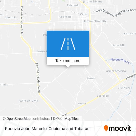 Rodovia João Marcelo map