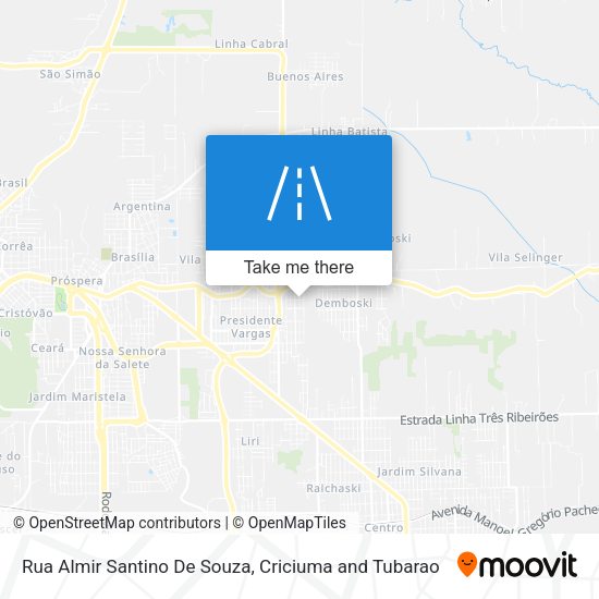 Rua Almir Santino De Souza map