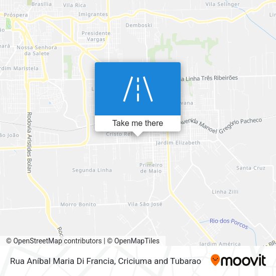 Rua Aníbal Maria Di Francia map