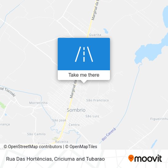 Rua Das Hortências map