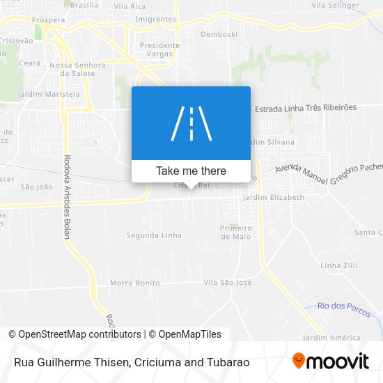 Rua Guilherme Thisen map