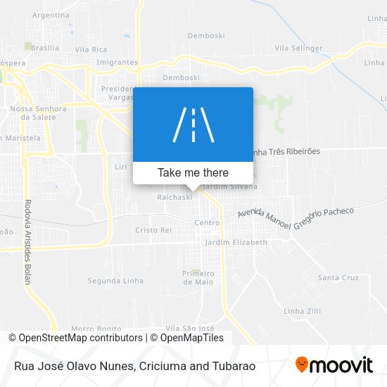 Rua José Olavo Nunes map