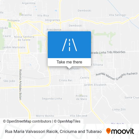 Rua Maria Valvassori Raicik map