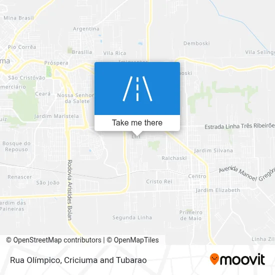 Rua Olímpico map