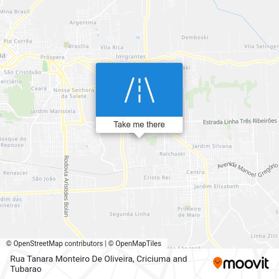 Rua Tanara Monteiro De Oliveira map