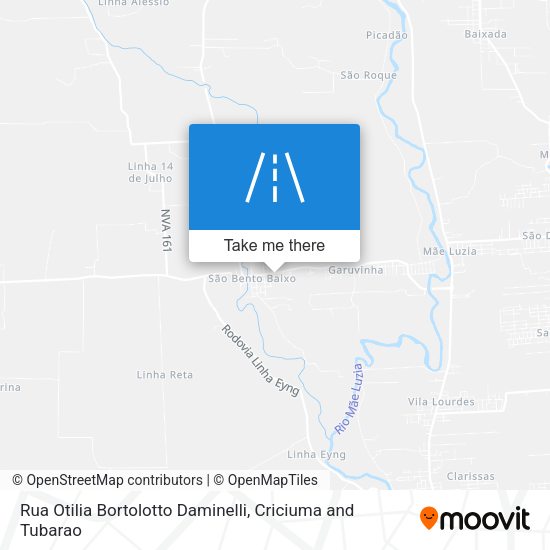Rua Otilia Bortolotto Daminelli map