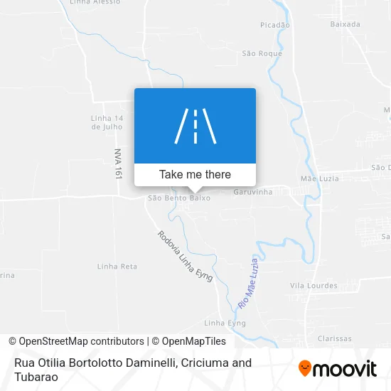 Rua Otilia Bortolotto Daminelli map