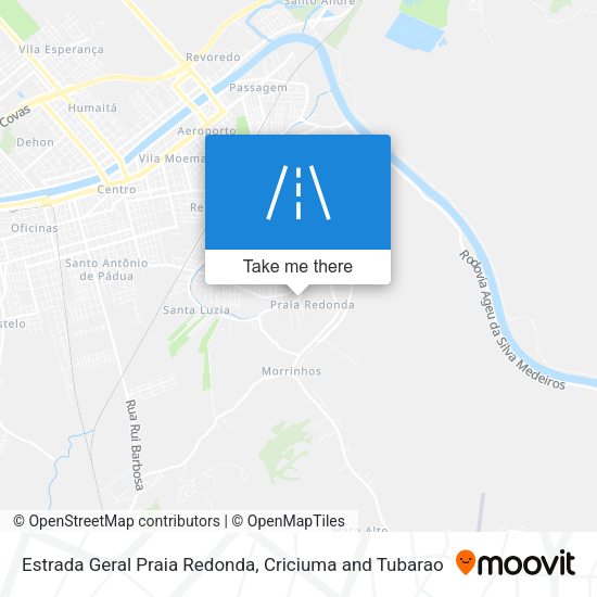 Estrada Geral Praia Redonda map