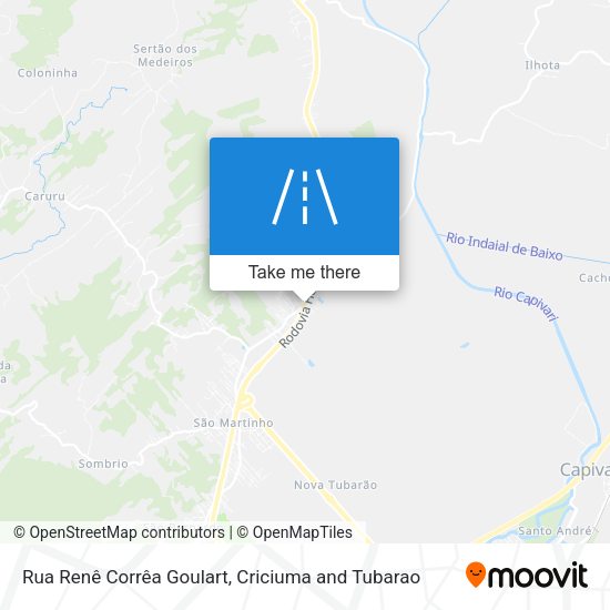 Rua Renê Corrêa Goulart map