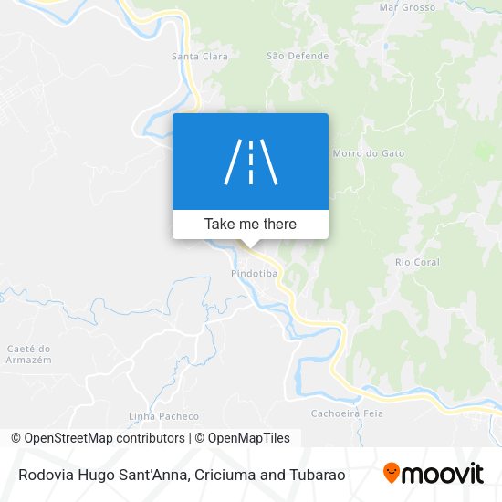 Rodovia Hugo Sant'Anna map