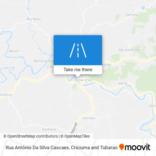 Mapa Rua Antônio Da Silva Cascaes