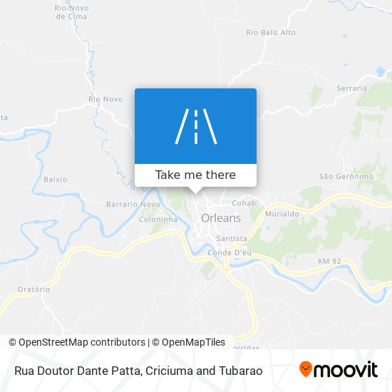 Rua Doutor Dante Patta map