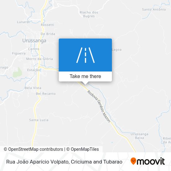 Rua João Aparício Volpato map