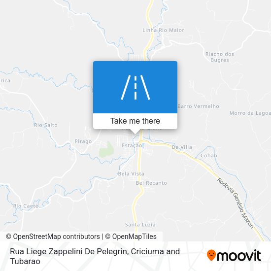 Rua Liege Zappelini De Pelegrin map