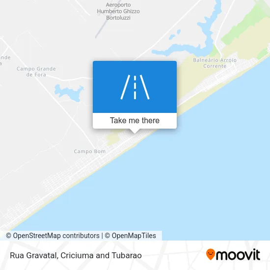 Rua Gravatal map