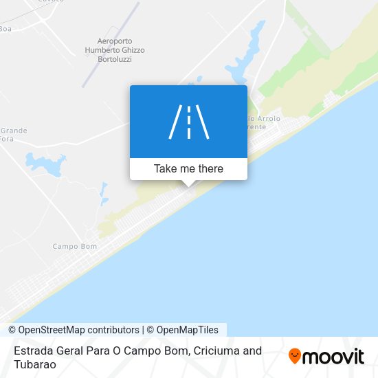 Estrada Geral Para O Campo Bom map