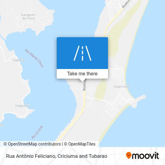 Rua Antônio Feliciano map