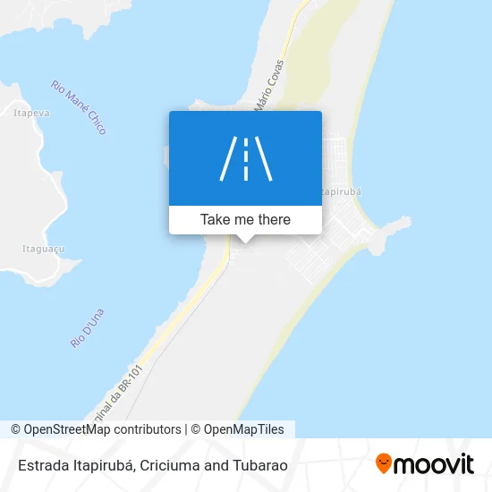 Estrada Itapirubá map