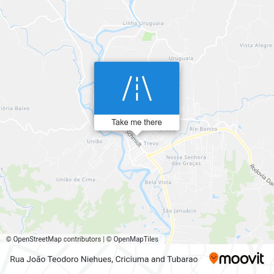 Rua João Teodoro Niehues map