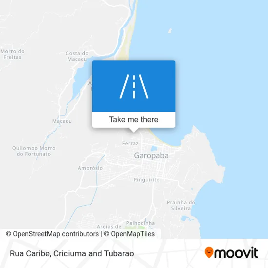 Rua Caribe map