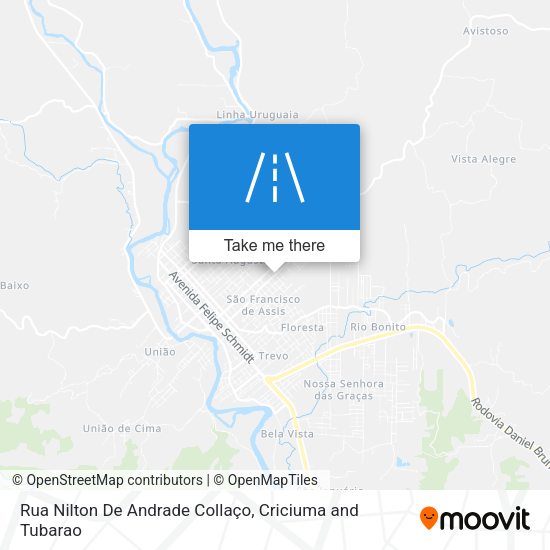 Rua Nilton De Andrade Collaço map