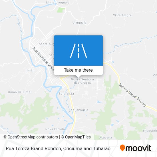 Rua Tereza Brand Rohden map