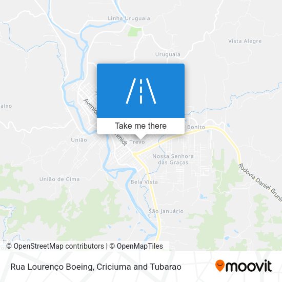 Rua Lourenço Boeing map