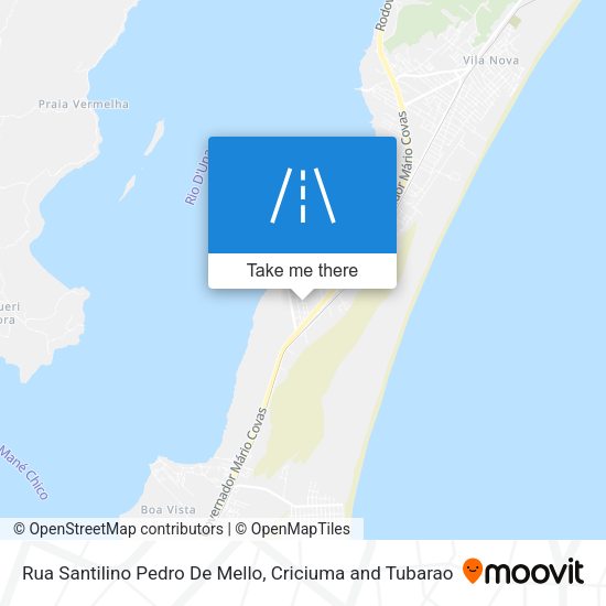 Rua Santilino Pedro De Mello map
