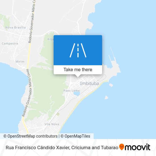 Rua Francisco Cândido Xavier map