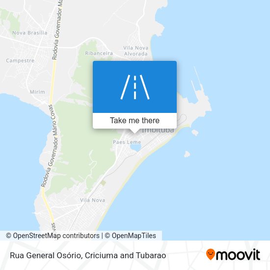 Rua General Osório map