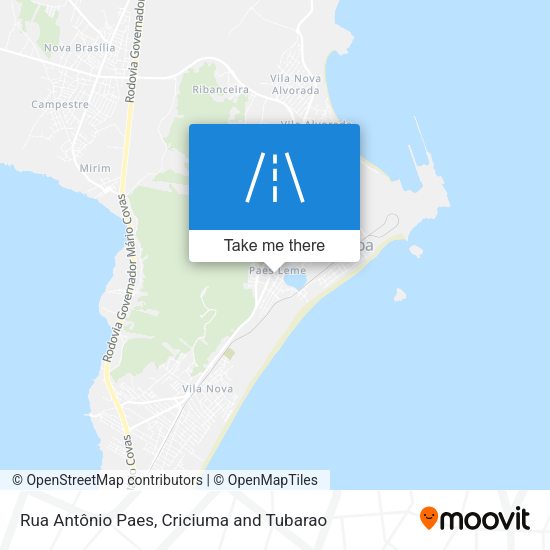 Rua Antônio Paes map