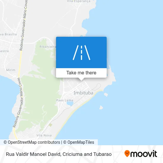 Rua Valdir Manoel David map