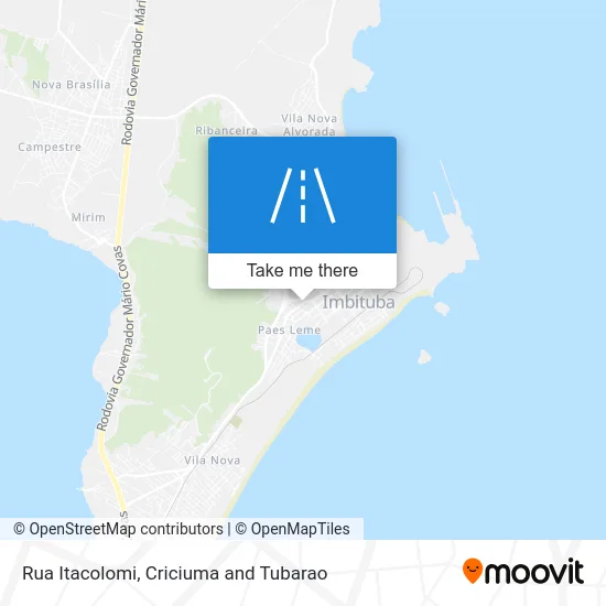 Rua Itacolomi map