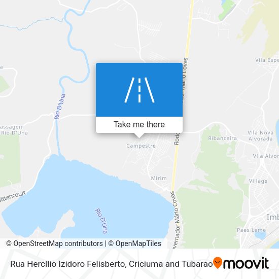 Rua Hercílio Izidoro Felisberto map