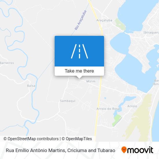 Rua Emílio Antônio Martins map