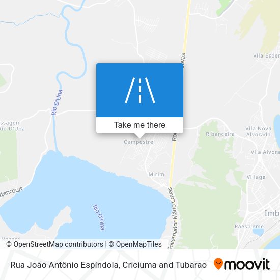 Rua João Antônio Espíndola map