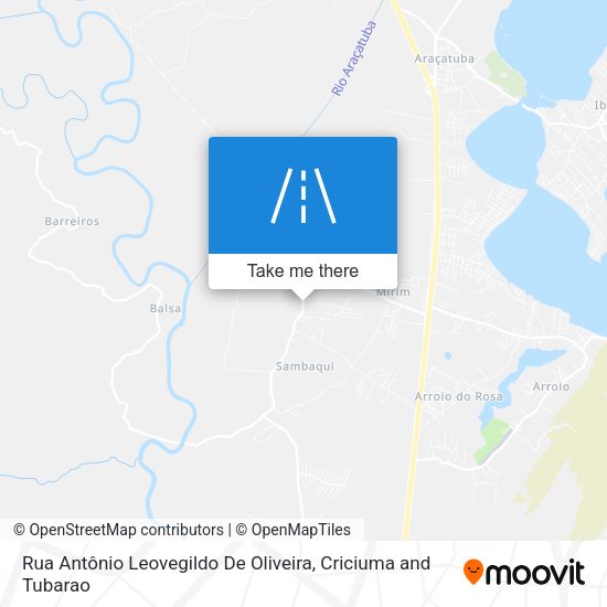 Rua Antônio Leovegildo De Oliveira map