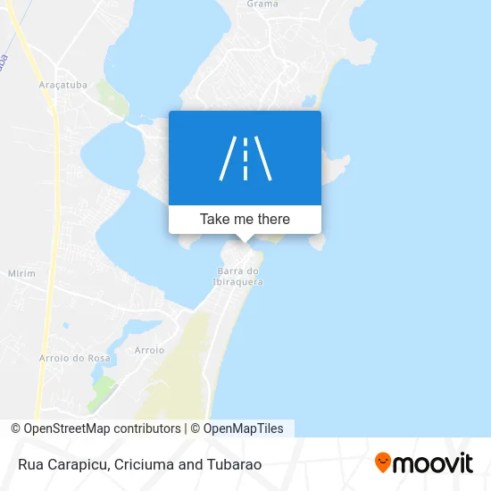 Rua Carapicu map