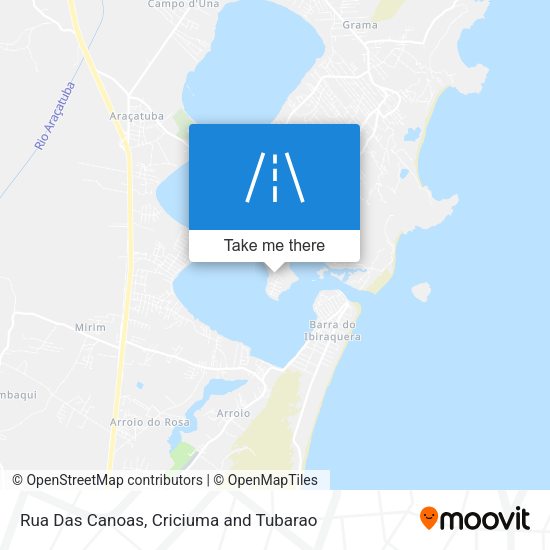 Rua Das Canoas map