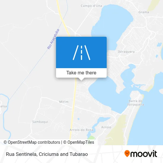 Rua Sentinela map