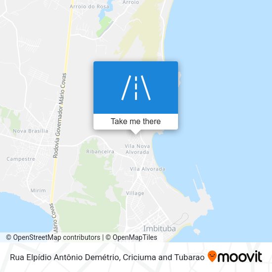 Rua Elpídio Antônio Demétrio map