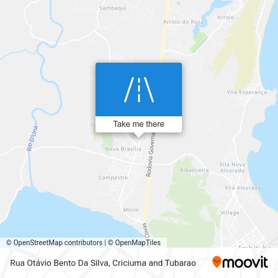 Rua Otávio Bento Da Silva map