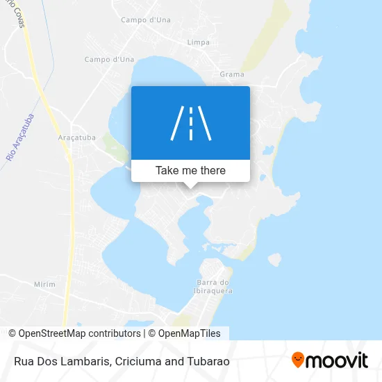 Rua Dos Lambaris map