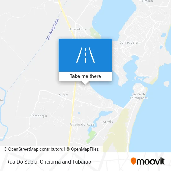 Rua Do Sabiá map