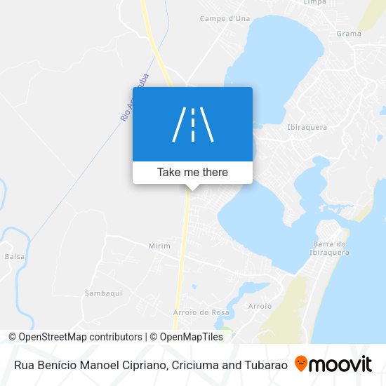 Rua Benício Manoel Cipriano map