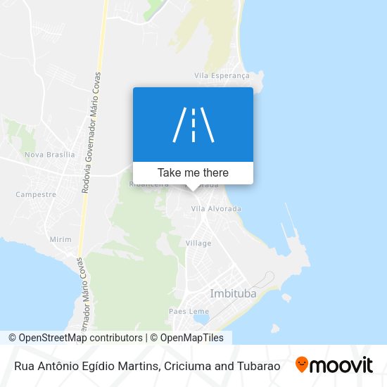 Rua Antônio Egídio Martins map
