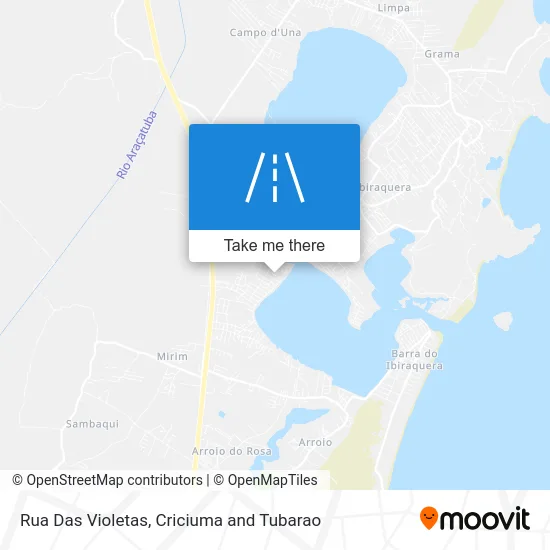 Rua Das Violetas map