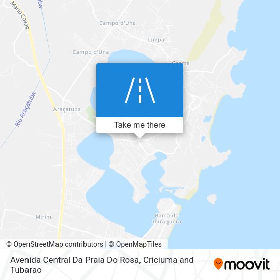 Avenida Central Da Praia Do Rosa map
