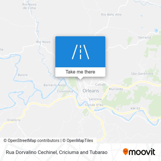 Rua Dorvalino Cechinel map