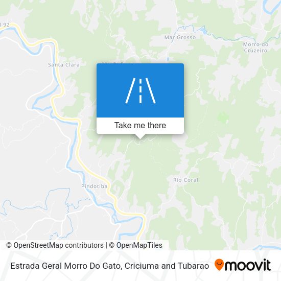 Estrada Geral Morro Do Gato map